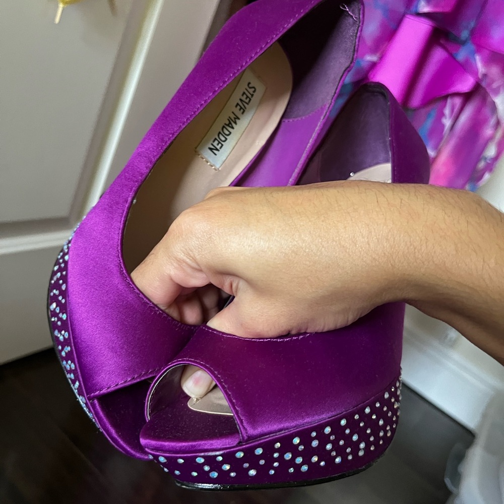 Steve Madden shoes satin pumps size 7 - Picture 4 of 5